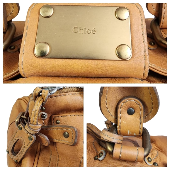 Authentic CHLOE lock and key Paddington leather shoulder bag - Picture 10 of 13